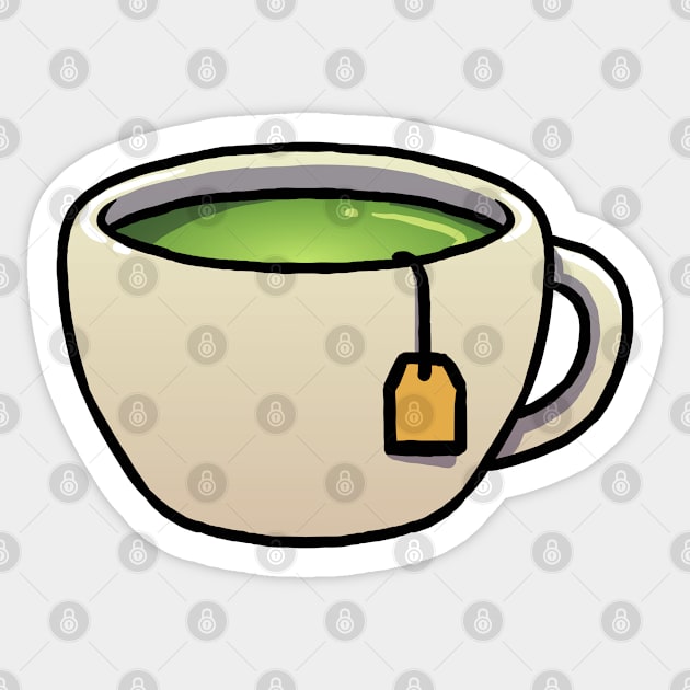 Cup of Green Tea Sticker by jonmlam